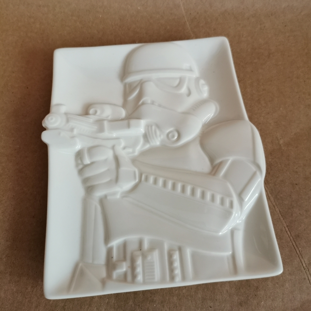 Star Wars Stormtrooper Ceramic Tray 4x6 Hallmark Decor Force